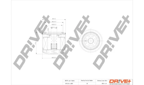 Drive+ - Фільтр оливи (аналог WL7171) DR!VE+ DP1110.11.0047