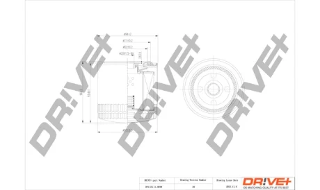 Drive+ - Фільтр оливи (аналог WL7291) DR!VE+ DP1110.11.0048