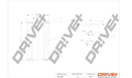 Drive+ - Фільтр оливи (аналог WL7240) DR!VE+ DP1110.11.0052