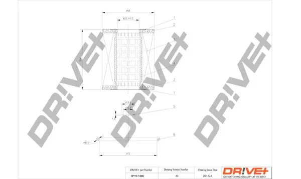 Drive+ - Фільтр оливи (аналог WL7283) DR!VE+ DP1110.11.0053 (фото 1)