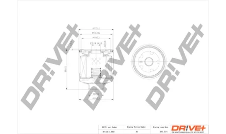 Drive+ - Фільтр оливи (аналог WL7203) DR!VE+ DP1110.11.0057