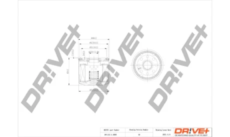 Drive+ - Фільтр оливи (аналог WL7204) DR!VE+ DP1110.11.0058