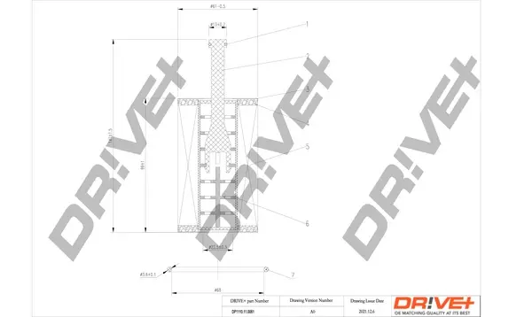 Drive+ - Фільтр оливи (аналог WL7299) DR!VE+ DP1110.11.0061 (фото 1)