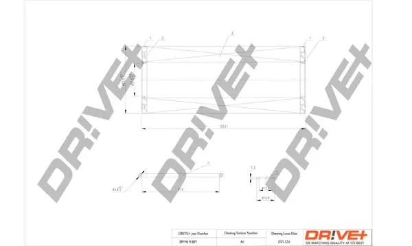 Drive+ - Фільтр оливи (аналог WL7303) DR!VE+ DP1110.11.0071 (фото 1)