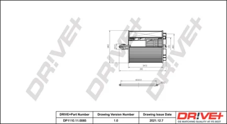 Drive+ - Фільтр оливи (аналог WL7295) DR!VE+ DP1110.11.0085