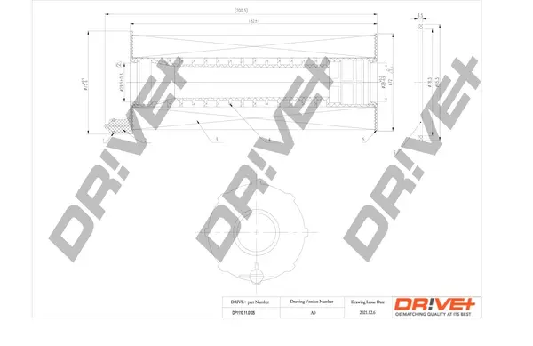 Drive+ - Фільтр оливи (аналог WL7439) DR!VE+ DP1110.11.0105 (фото 1)