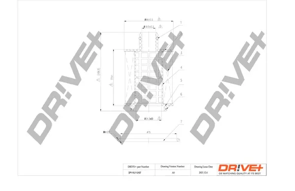 Drive+ - Фільтр оливи (аналог WL7464) DR!VE+ DP1110.11.0107 (фото 1)