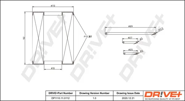 Drive+ - Фільтр оливи (аналог WL7460) DR!VE+ DP1110.11.0112 (фото 1)