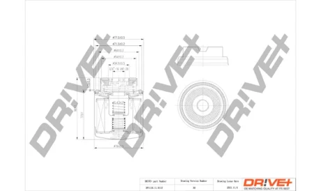 Drive+ - Фільтр оливи (аналог WL7467) DR!VE+ DP1110.11.0113