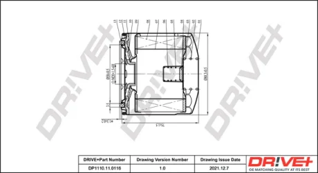 Drive+ - Фільтр оливи (аналог WL7107) DR!VE+ DP1110.11.0116