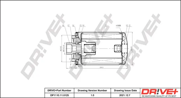 Drive+ - Фільтр оливи (аналог WL7466) DR!VE+ DP1110.11.0125 (фото 1)