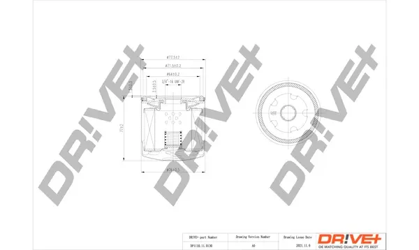Drive+ - Фільтр оливи (аналог WL7503) DR!VE+ DP1110.11.0130 (фото 1)
