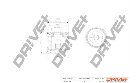 Drive+ - Фільтр оливи (аналог WL7503) DR!VE+ DP1110.11.0130