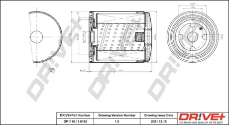 Drive+ - Фільтр оливи (аналог WL7321) DR!VE+ DP1110.11.0165