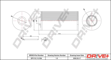 Drive+ Фільтр оливи (аналог WL7234) DR!VE+ DP1110.11.0194