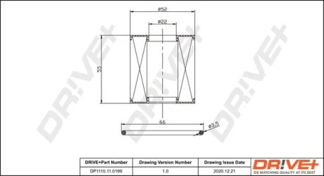 Drive+ Фільтр оливи (аналог WL7239) DR!VE+ DP1110.11.0199