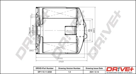 Drive+ Фільтр оливи (аналог WL7277) DR!VE+ DP1110.11.0258