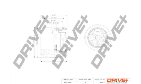 Drive+ - Фільтр оливи (аналог WL7097) DR!VE+ DP1110.11.0272