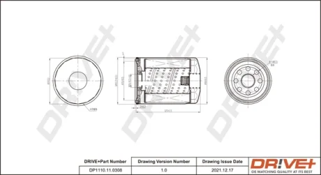 Drive+ Фільтр оливи (аналог WL7178) DR!VE+ DP1110.11.0308