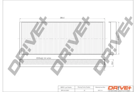 Drive+ - Фільтр салону (аналог WP6808) DR!VE+ DP1110.12.0003