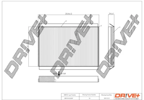 Drive+ Фільтр салону (аналог WP9330) DR!VE+ DP1110.12.0059