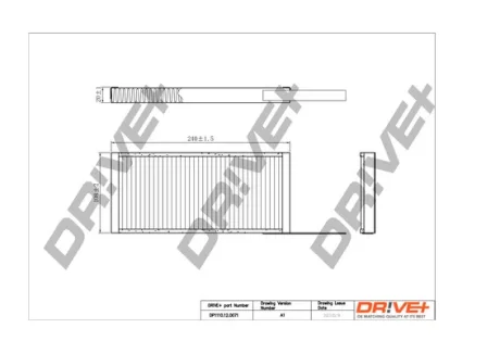 Drive+ - Фільтр салону (аналог WP9336) DR!VE+ DP1110.12.0071