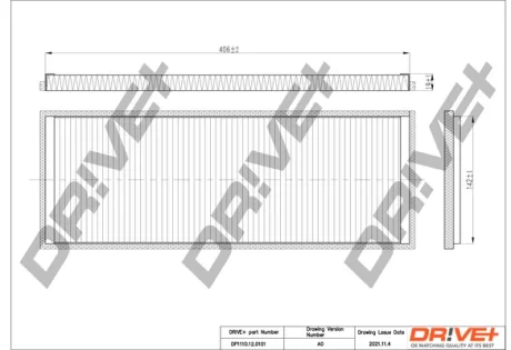 Drive+ Фільтр салону (аналог WP6800) DR!VE+ DP1110.12.0101