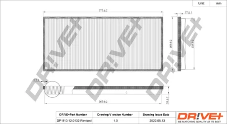 Drive+ - Фільтр салону (аналог WP6984) DR!VE+ DP1110.12.0132