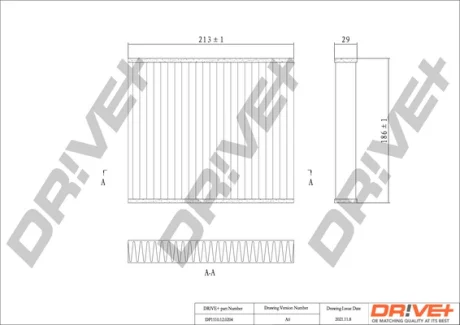 Drive+ - Фільтр салону (аналог WP2159) DR!VE+ DP1110.12.0204