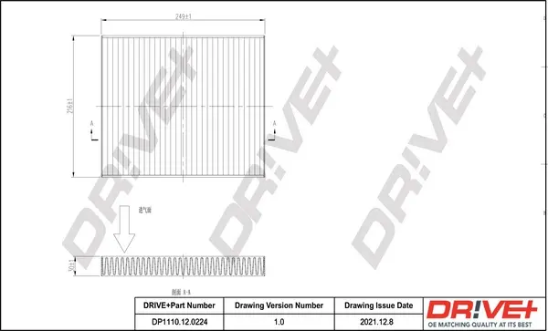 Drive+ - Фільтр салону (аналог WP9037) DR!VE+ DP1110.12.0224 (фото 1)