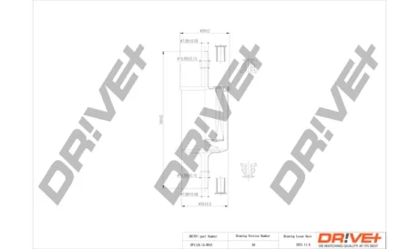 Drive+ - Фільтр палива (аналог WF8101) DR!VE+ DP1110.13.0015