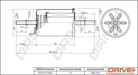 Drive+ - Фільтр палива (аналог WF8352) DR!VE+ DP1110.13.0023