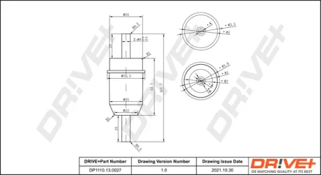Drive+ - Фільтр палива (аналог WF8126) DR!VE+ DP1110.13.0027