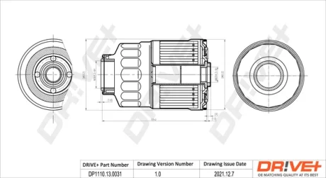 Drive+ - Фільтр палива (аналог WF8058) DR!VE+ DP1110.13.0031