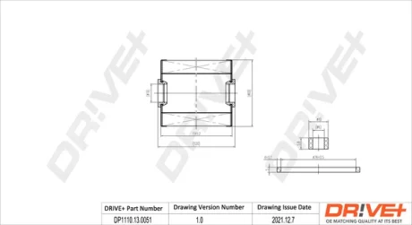 Drive+ - Фільтр палива (аналог WF8301) DR!VE+ DP1110.13.0051