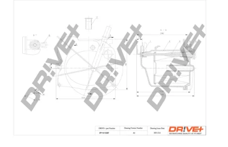 Drive+ - Фільтр палива (аналог WF8360) DR!VE+ DP1110.13.0057