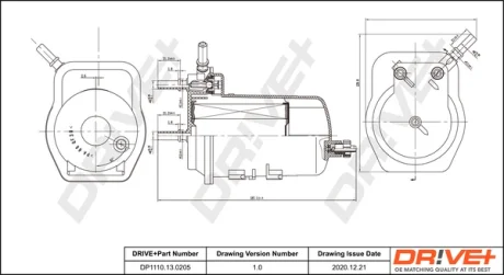 Drive+ Фільтр палива (аналог WF8362) DR!VE+ DP1110.13.0058