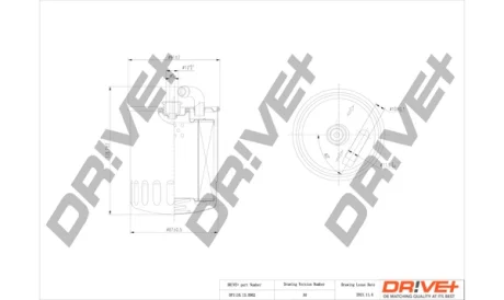 Drive+ - Фільтр палива (аналог WF8272) DR!VE+ DP1110.13.0062