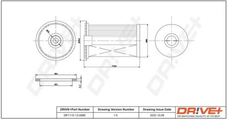 Drive+ Фільтр палива (аналог WF8367) DR!VE+ DP1110.13.0066