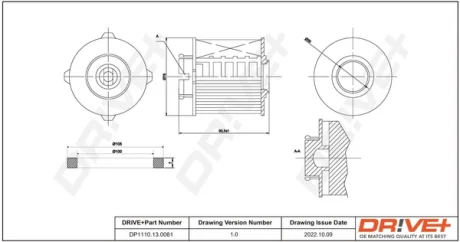 Drive+ Фільтр палива (аналог WF8428) DR!VE+ DP1110.13.0081