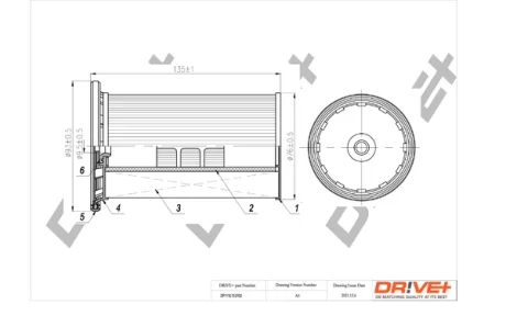 Drive+ - Фільтр палива (аналог WF8470) DR!VE+ DP1110.13.0102