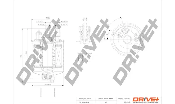 Drive+ - Фільтр палива (аналог WF8403) DR!VE+ DP1110.13.0133 (фото 1)