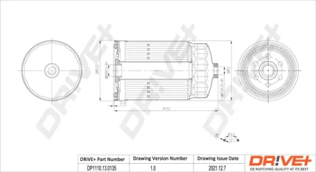 Drive+ Фільтр палива (аналог WF8395) DR!VE+ DP1110.13.0135