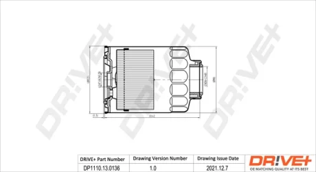 Drive+ - Фільтр палива (аналог WF8061) DR!VE+ DP1110.13.0136