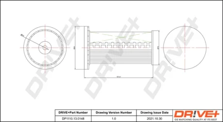 Drive+ - Фільтр палива (аналог WF8477) DR!VE+ DP1110.13.0148