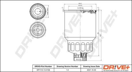 Drive+ Фільтр палива (аналог WF8319) DR!VE+ DP1110.13.0158