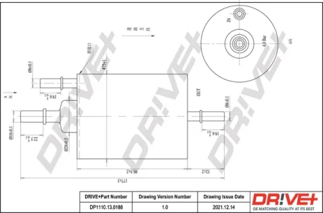 Drive+ Фільтр палива (аналог WF8324) DR!VE+ DP1110.13.0188