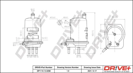 Drive+ Фільтр палива (аналог WF8363) DR!VE+ DP1110.13.0298