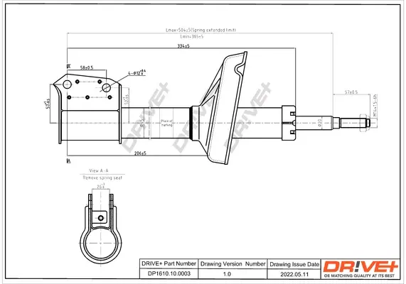 Drive+ Амортизатор (передній) CLIO DR!VE+ DP1610.10.0003 (фото 1)
