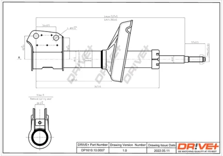 Drive+ Амортизатор (передній) Renault Kangoo 97-08 (Газ) DR!VE+ DP1610.10.0007